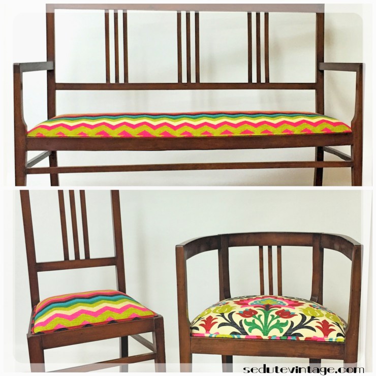 Salottino liberty con twist moderno - Modern twist to liberty style set