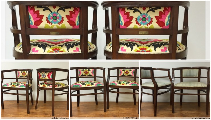 Poltroncine a pozzetto rosa shocking - Hot pink small armchairs