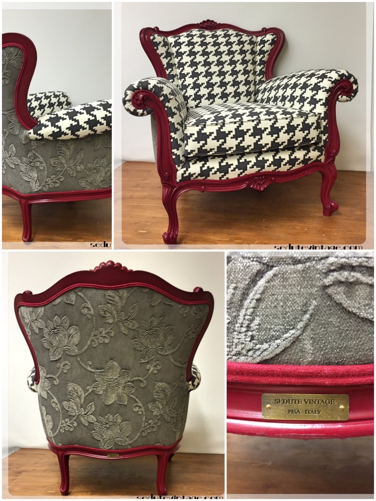 Pied de poule e rose - Houndstooth and roses